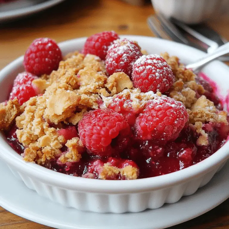 Crumbly Raspberry Raspberry Crumble: A Sweet and Crunchy Delight - Snack Escape