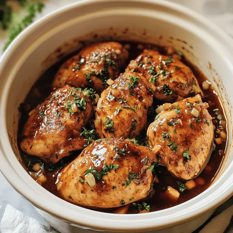 Crockpot Honey Garlic Chicken